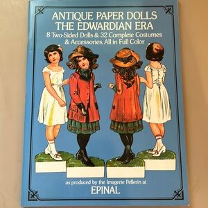 Vintage The Edwardian Era Antique Paper Dolls Cut Outs Booklet/Book
